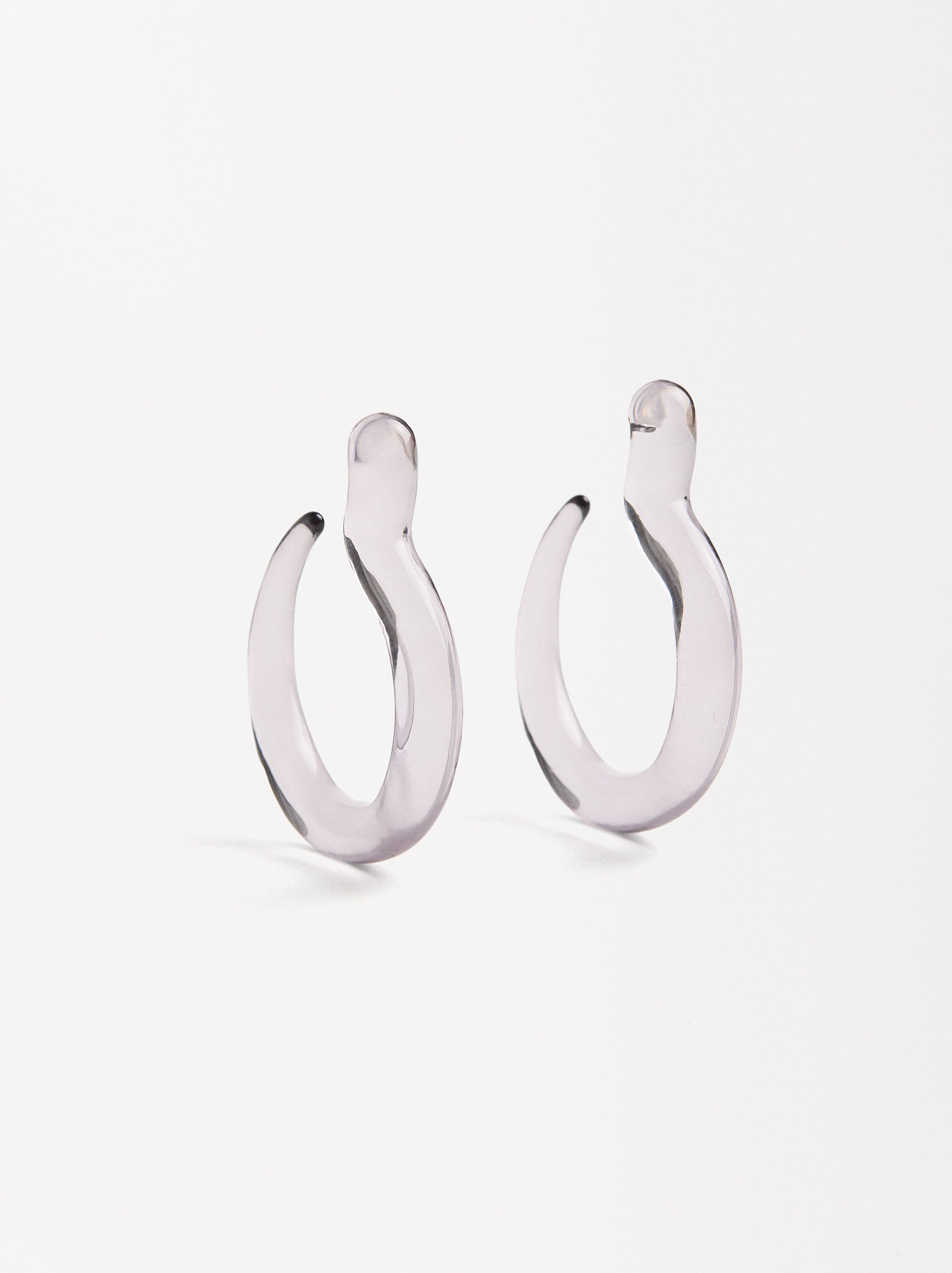 Aretes Abiertos De Resina