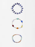 Set De Pulseras Elásticas Multicolor