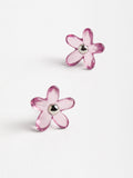 Aretes Flor De Resina