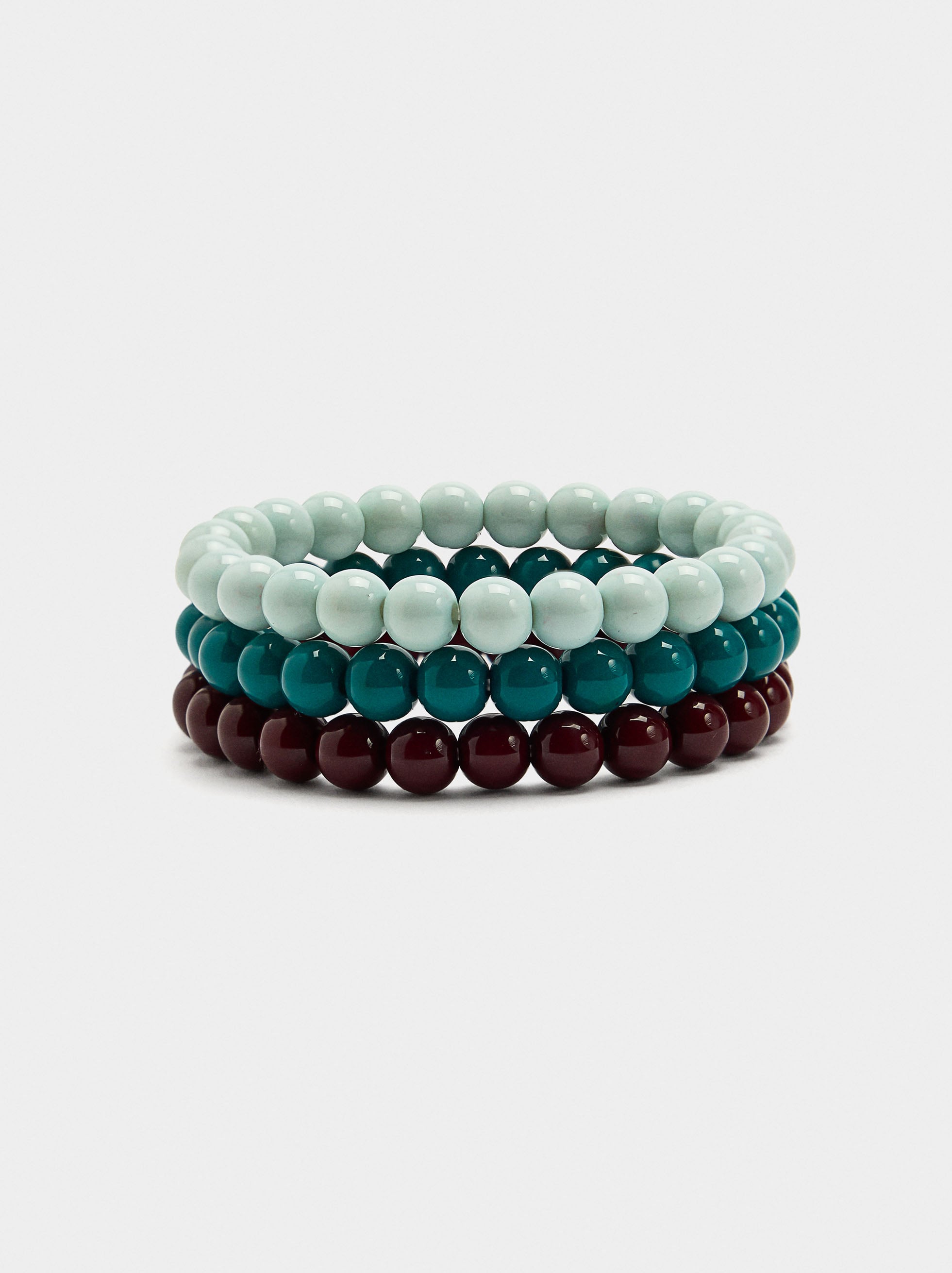 Set De Pulseras De Resina