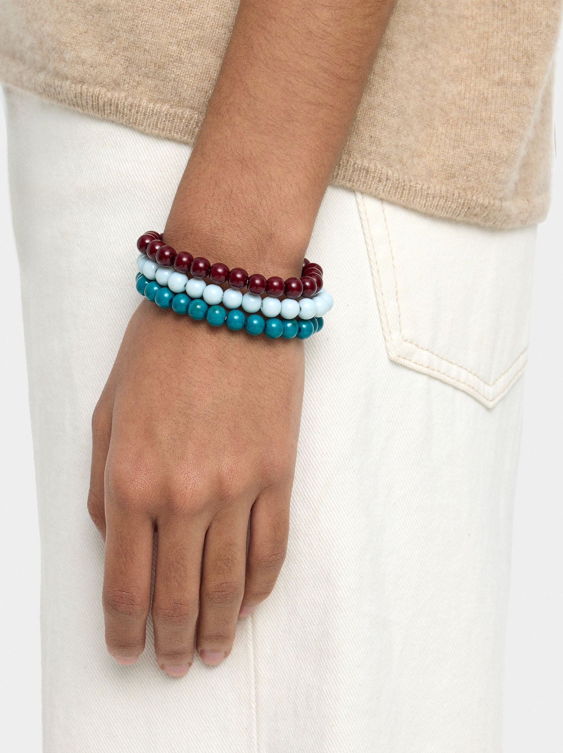 Set De Pulseras De Resina