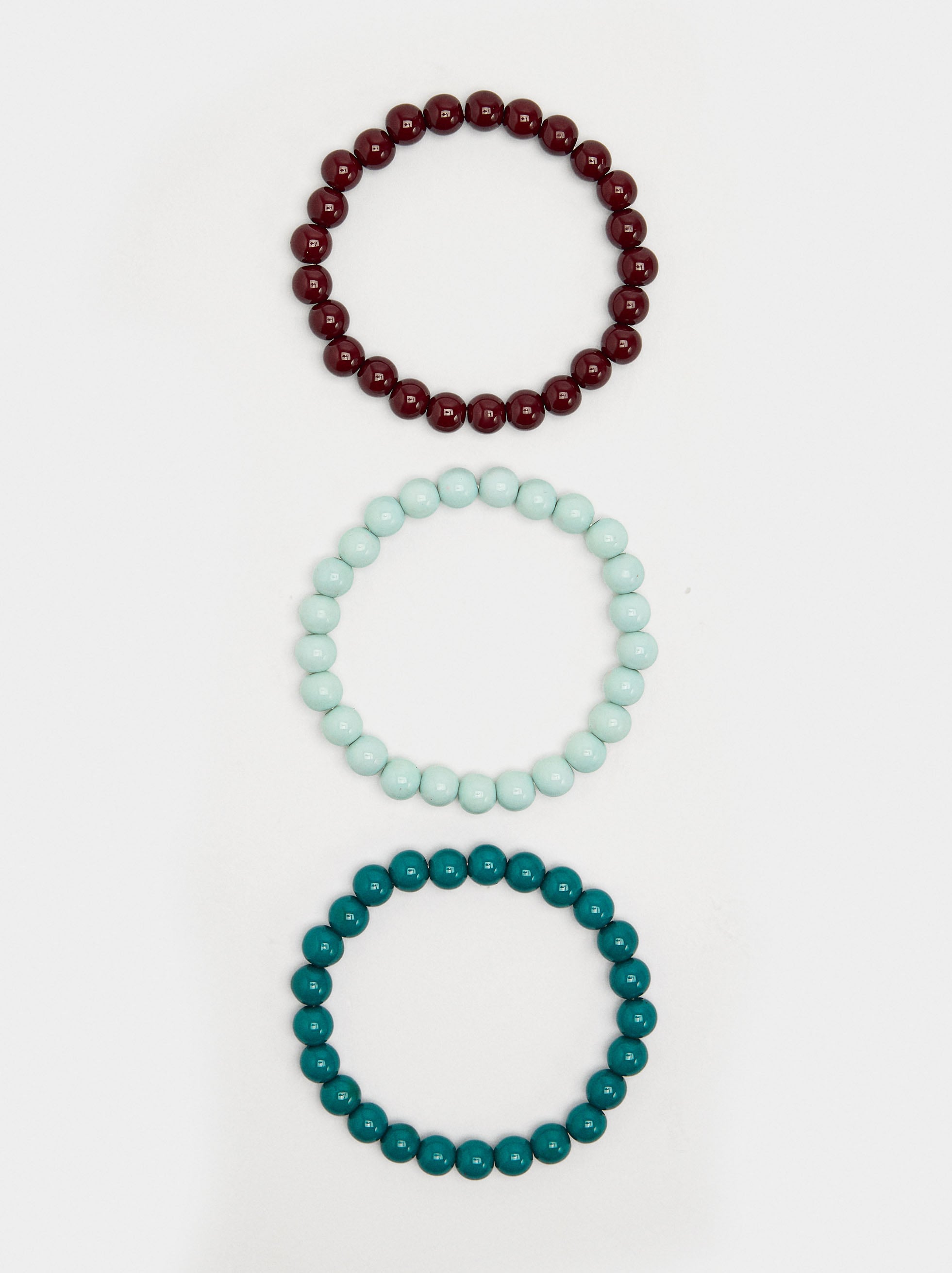 Set De Pulseras De Resina