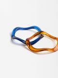 Set De Pulseras Ondas Bicolor