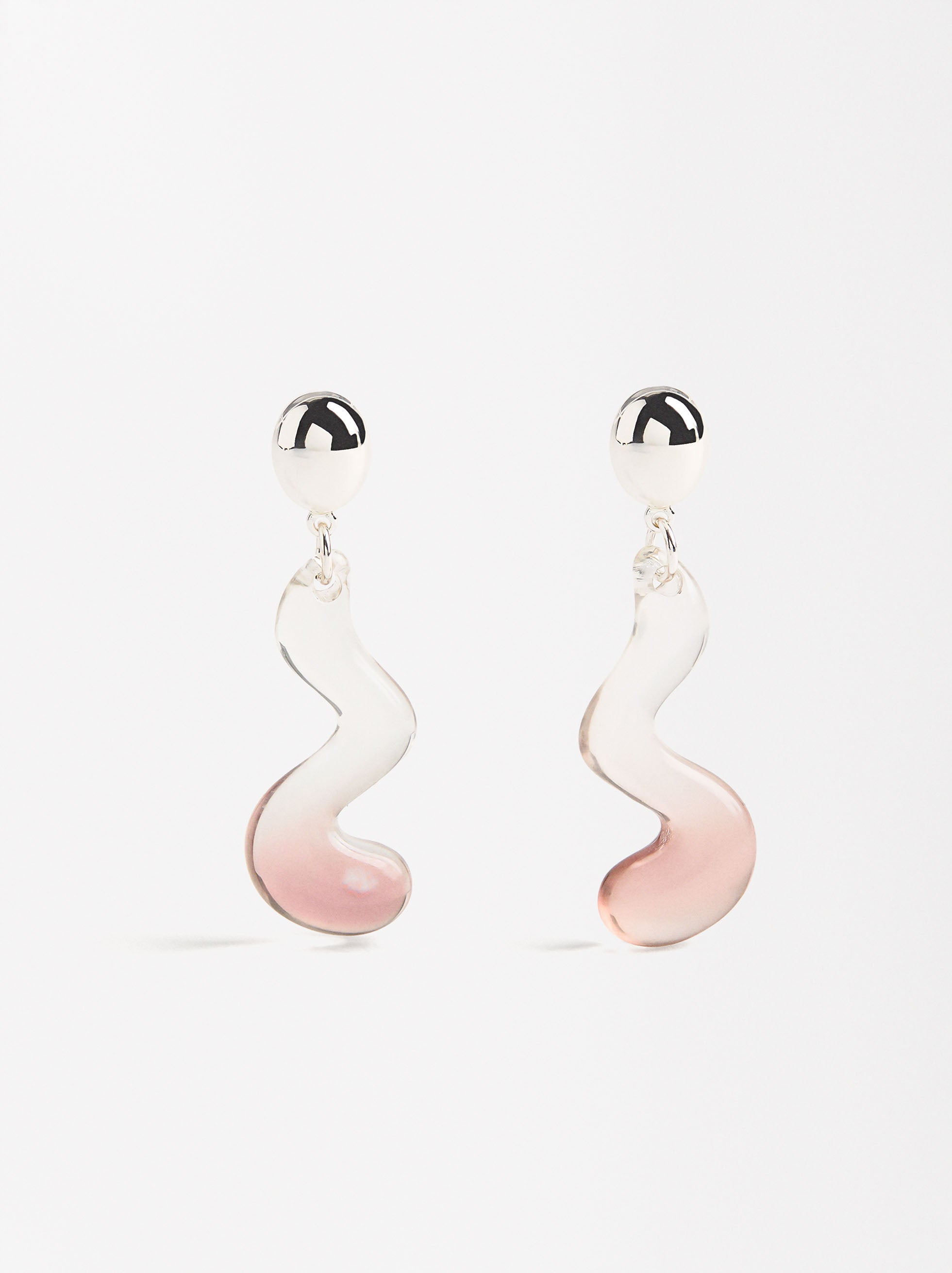 Aretes De Onda Bicolor