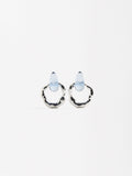 Aretes Maxi Con Resina