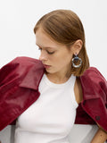 Aretes Maxi Con Resina