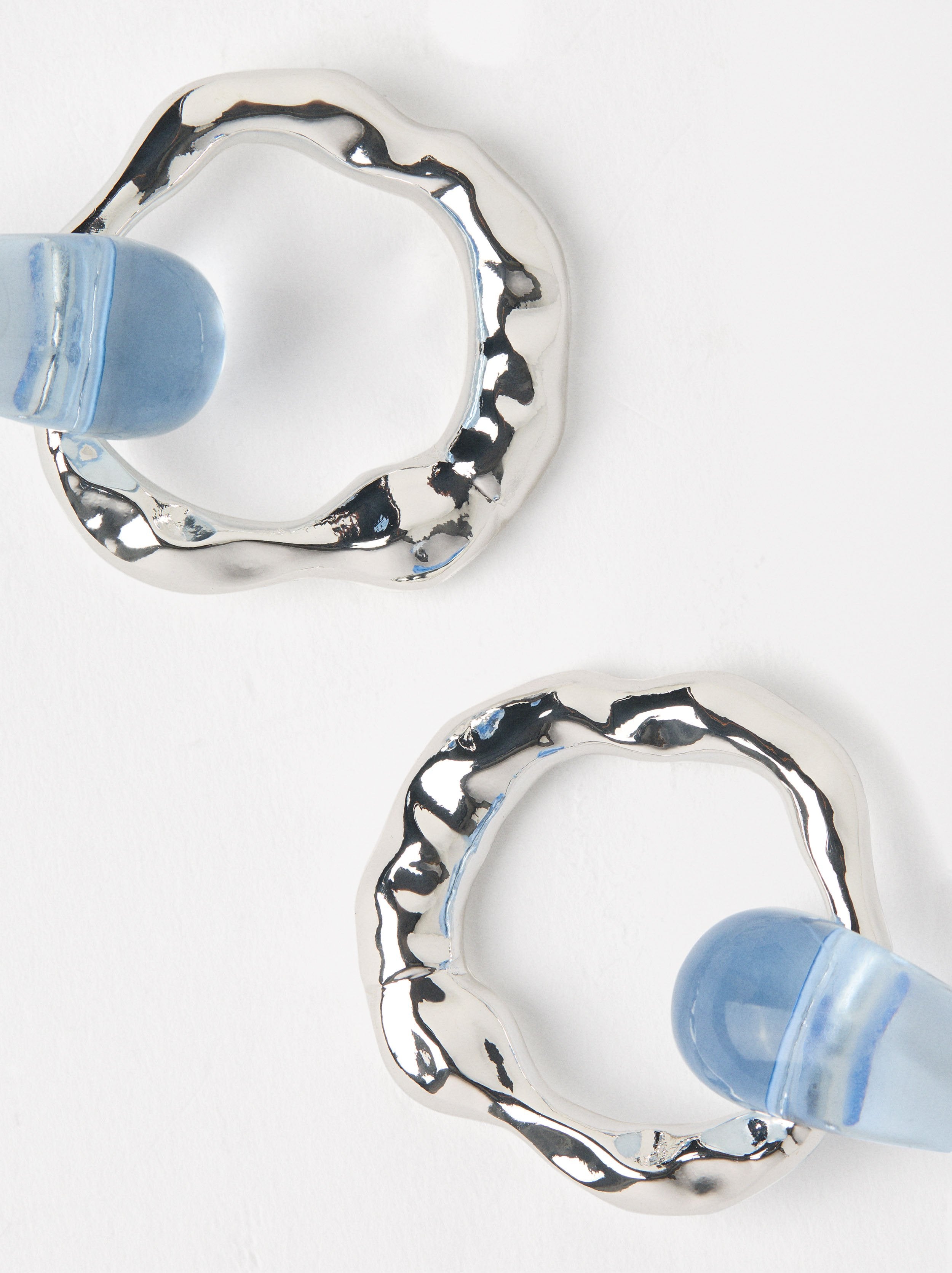 Aretes Maxi Con Resina