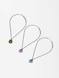 Set De Collares Flores Multicolor