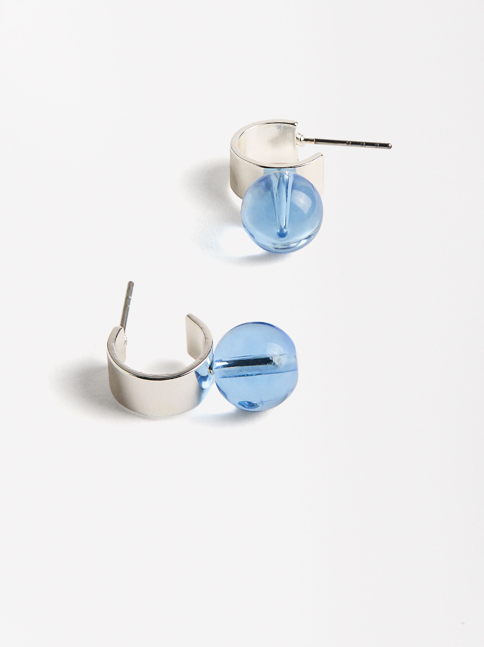 Aretes Abiertos Con Esferas