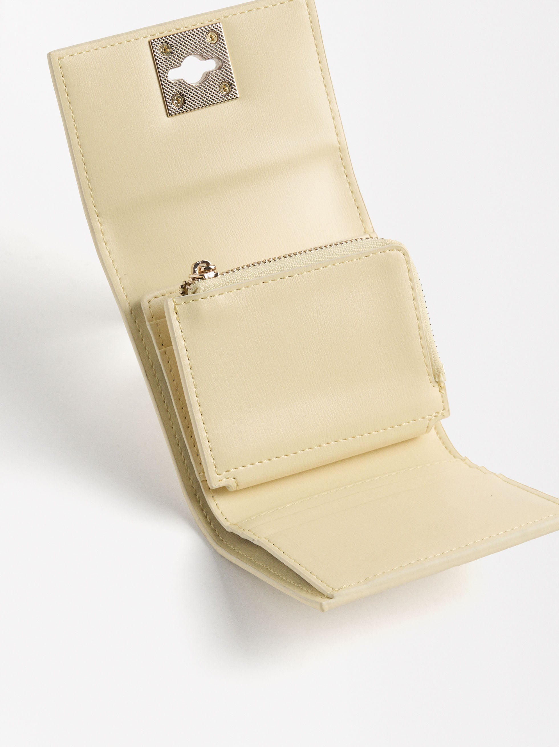 Billetera Con Cierre De Solapa