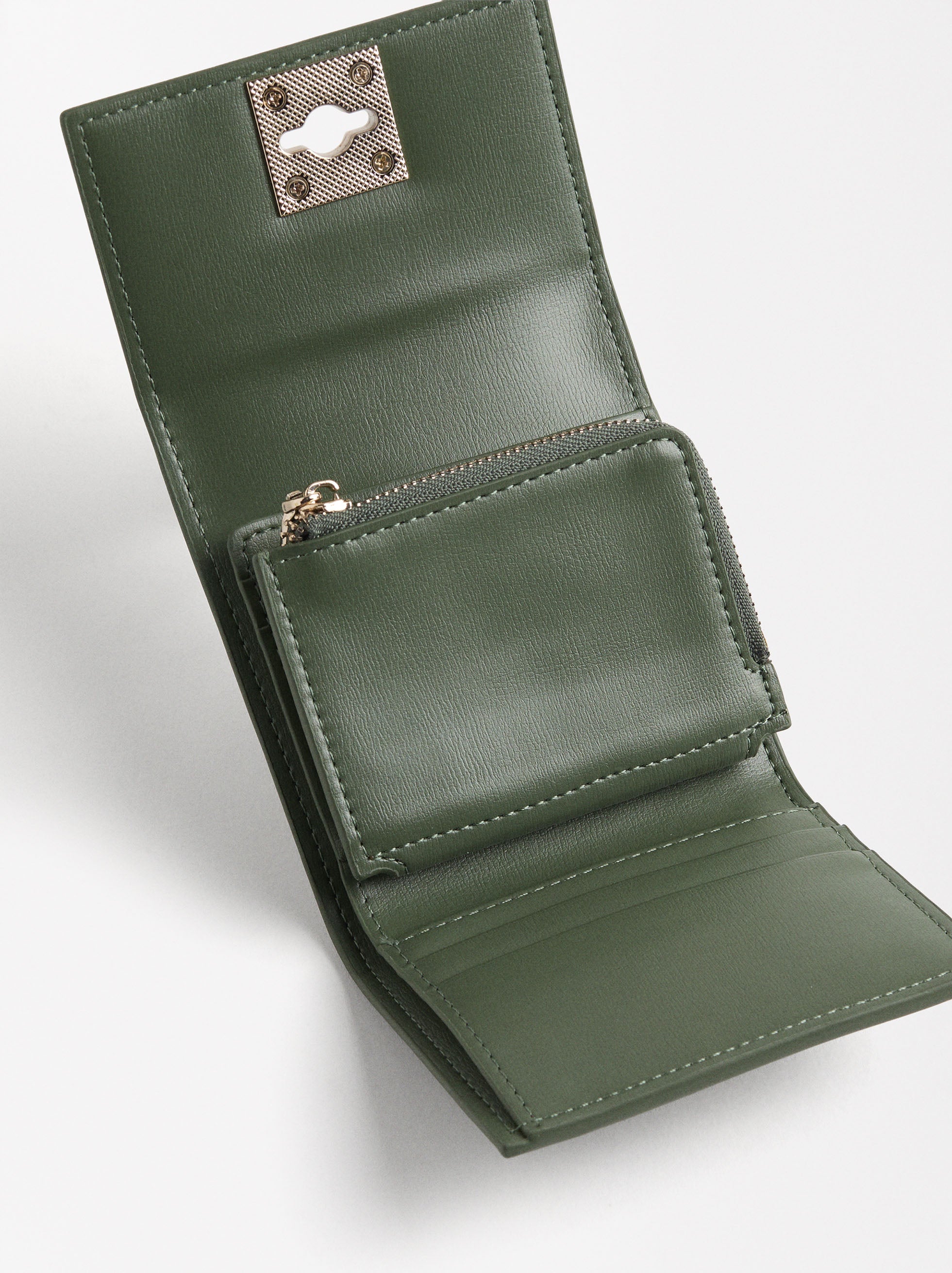 Billetera Con Cierre De Solapa