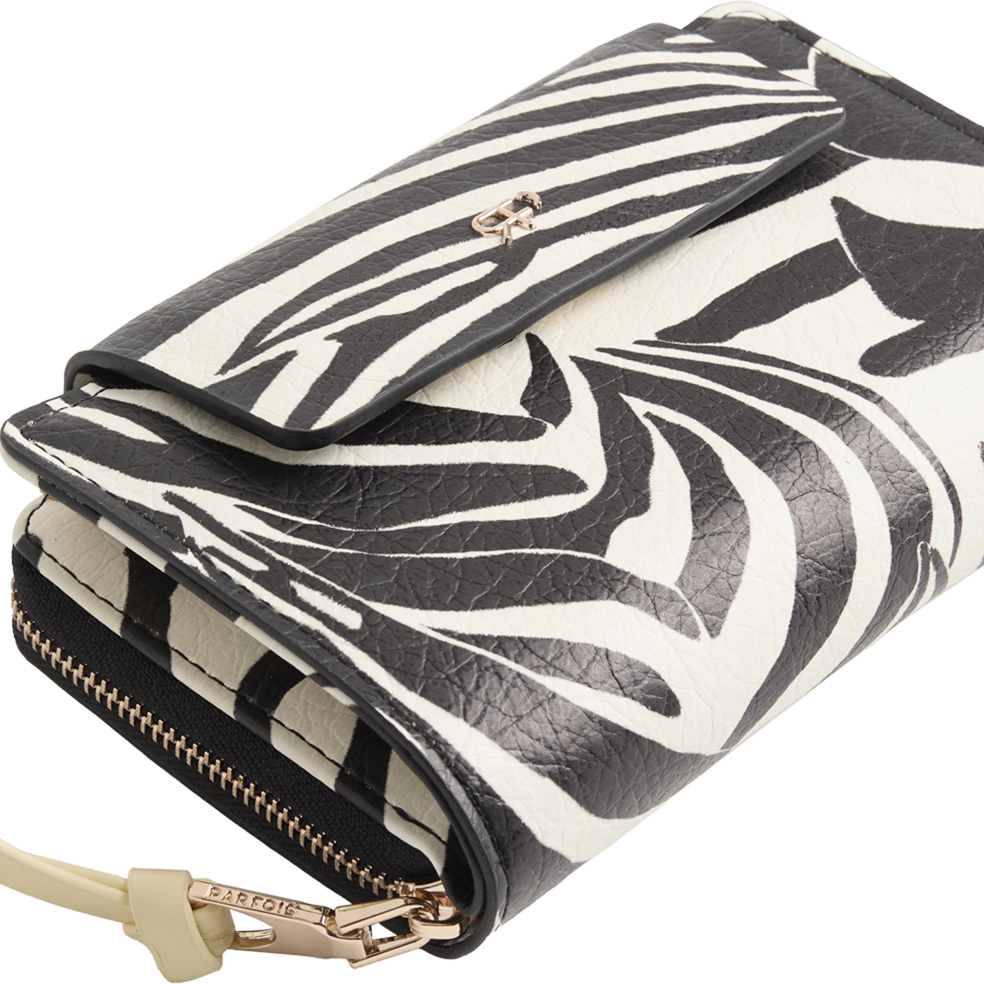 Cartera Con Cierre De Solapa Estampado Animal