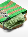 Striped Nylon Shoulder Bag