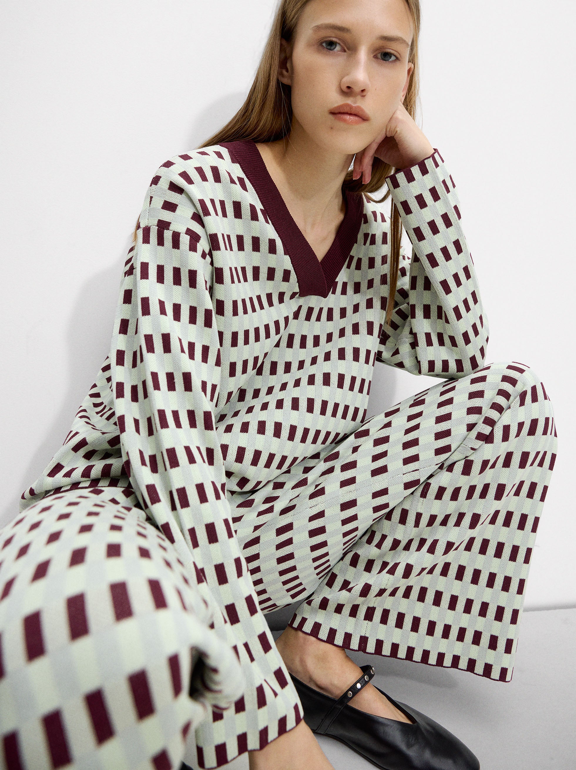 Chompa De Punto Jacquard