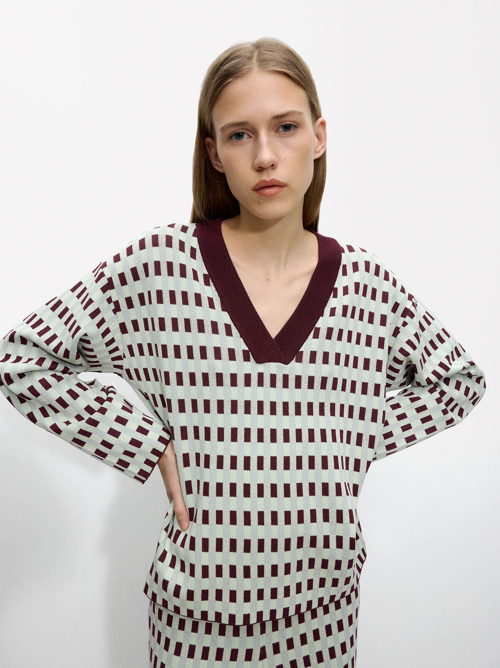 Chompa De Punto Jacquard