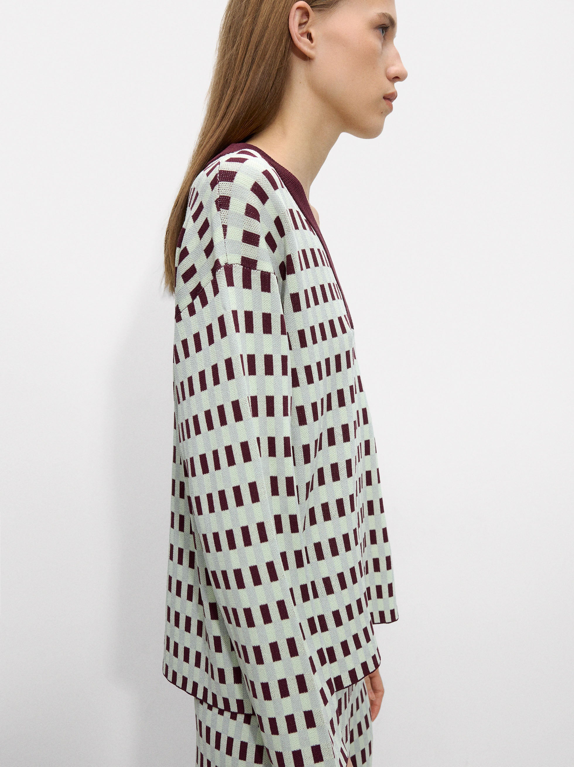 Chompa De Punto Jacquard