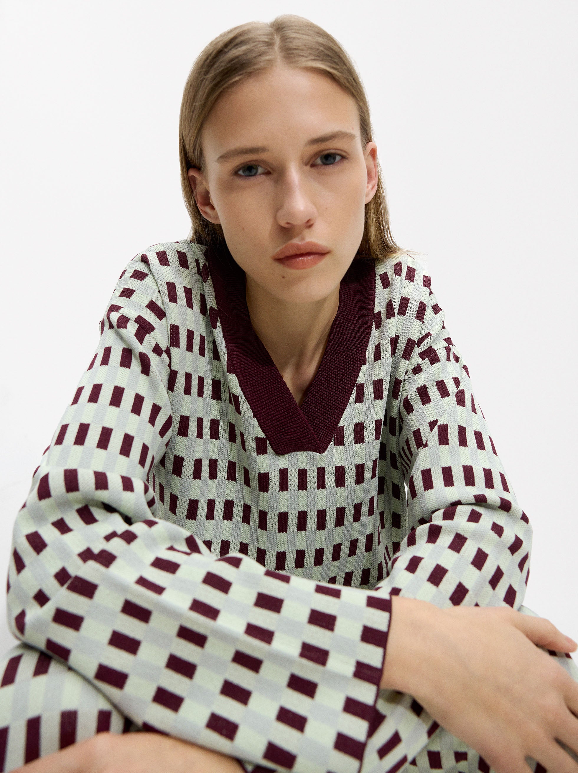 Chompa De Punto Jacquard