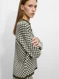 Suéter De Punto Jacquard Cuello Polo