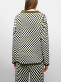 Suéter De Punto Jacquard Cuello Polo