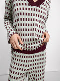 Pantalón De Punto Jacquard