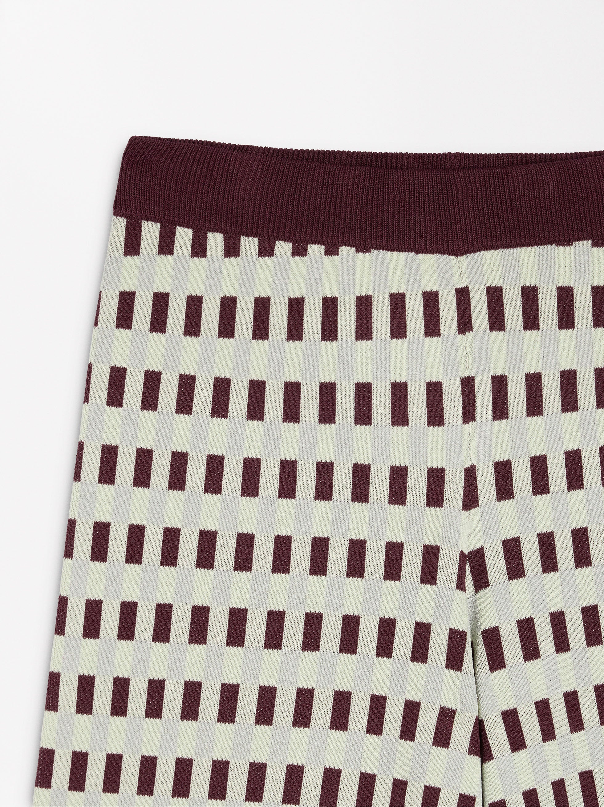 Pantalón De Punto Jacquard