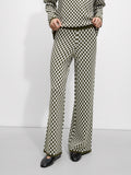 Pantalón De Punto Jacquard