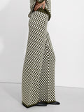 Pantalón De Punto Jacquard