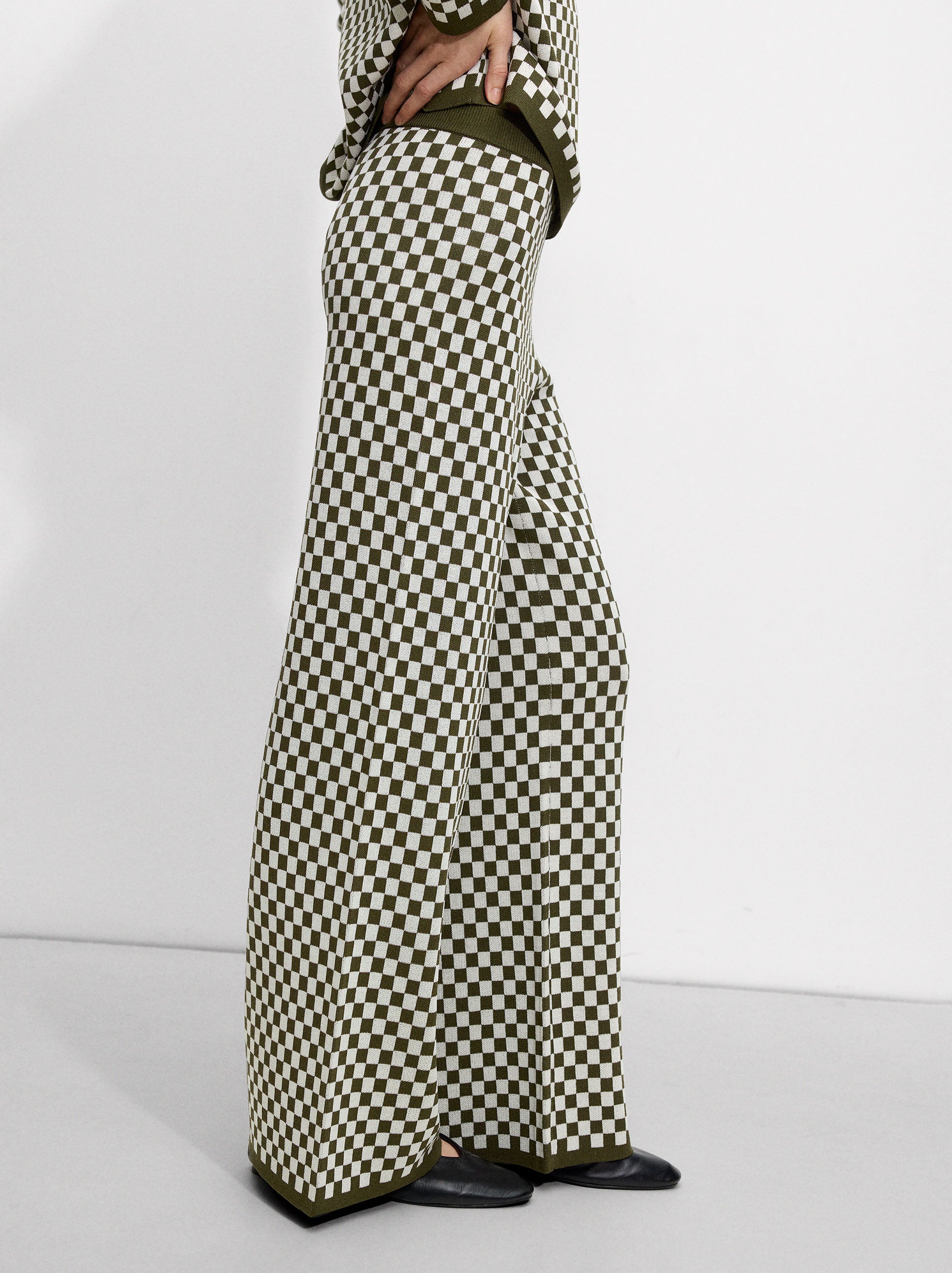 Pantalón De Punto Jacquard