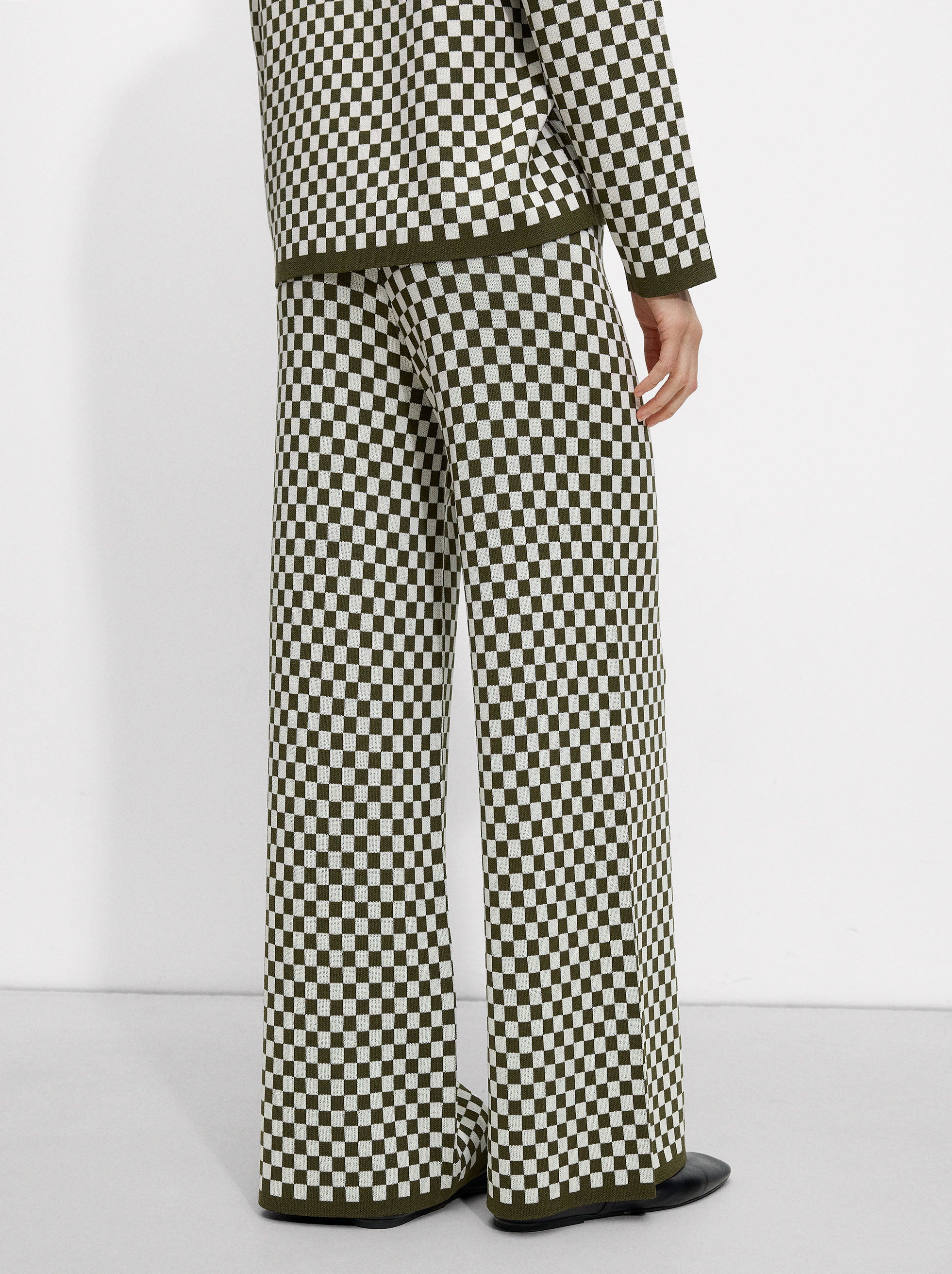Pantalón De Punto Jacquard