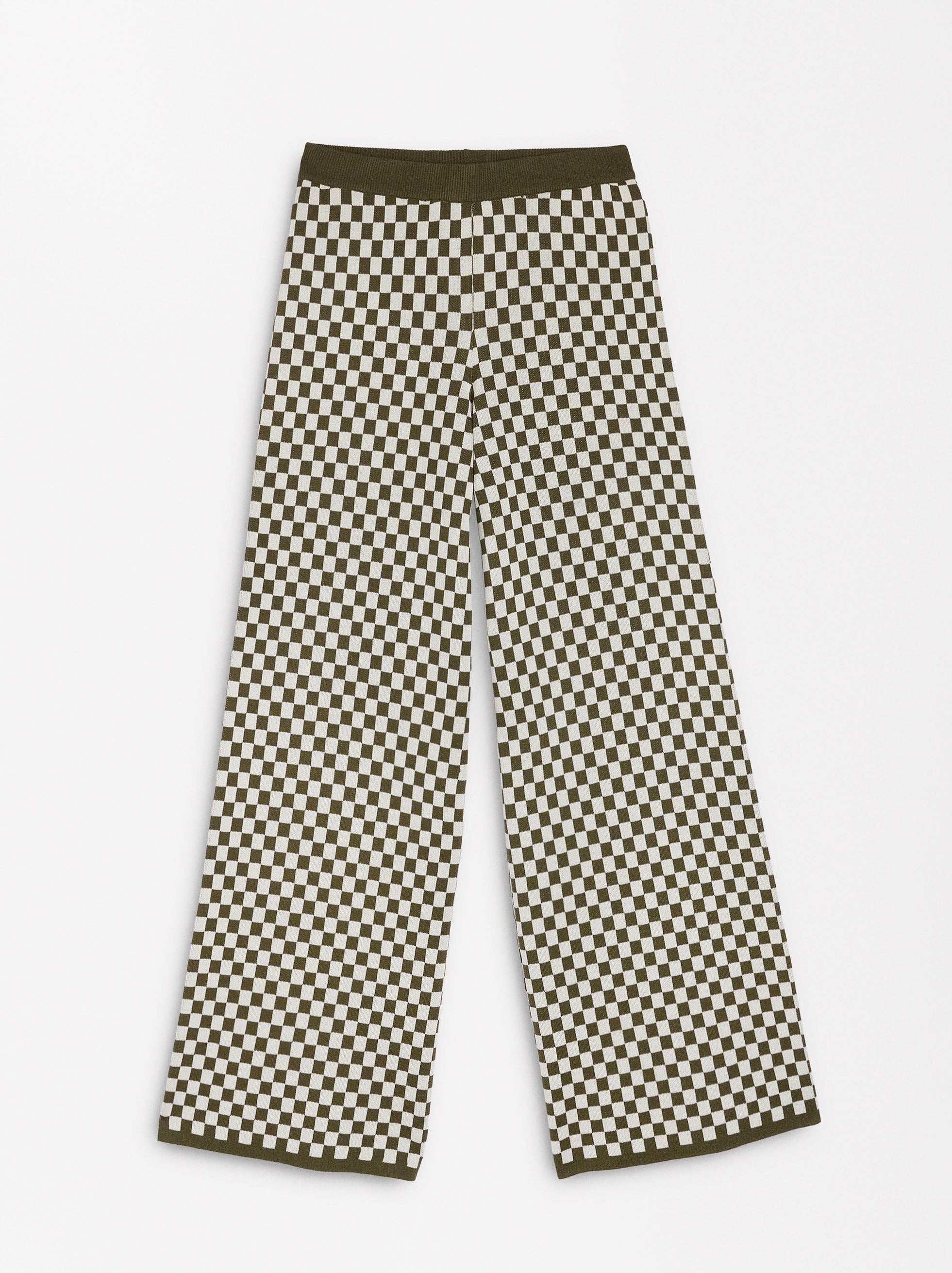 Pantalón De Punto Jacquard