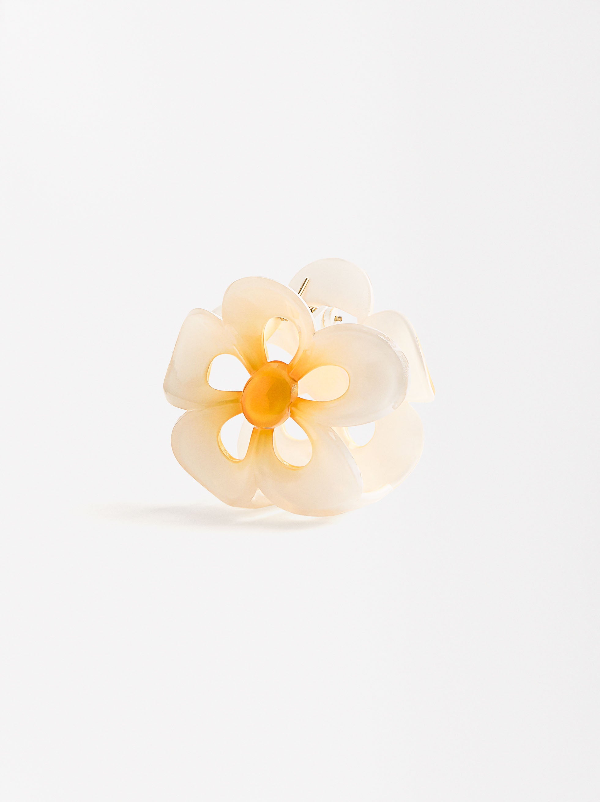 Pinza Para El Pelo Con Flor De Resina