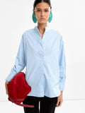 Camisa 100% Algodón Cuello Mao