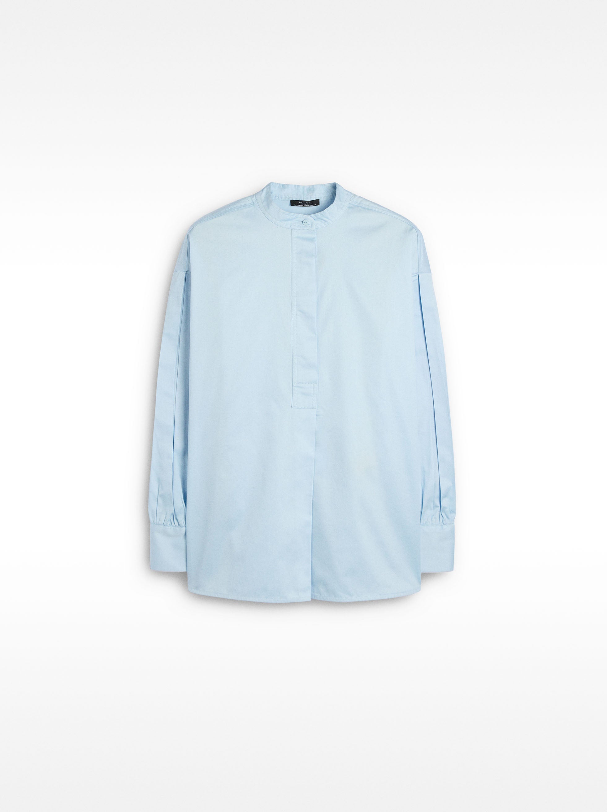 Camisa 100% Algodón Cuello Mao