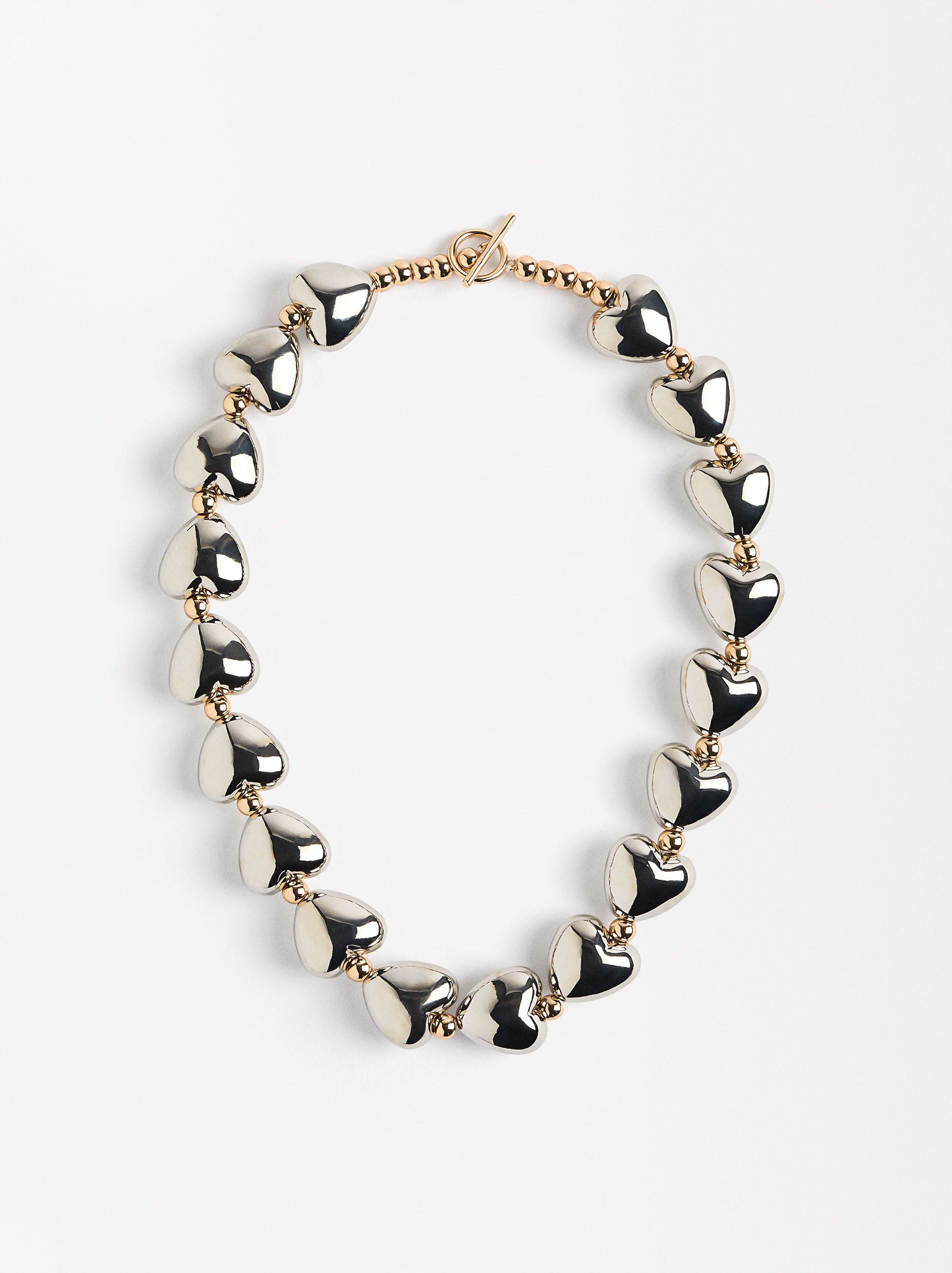 Collar Corto De Corazones