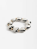 Pulsera De Corazones Bicolor