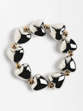 Pulsera De Corazones Bicolor