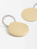 Aretes Maxi Efecto Martilleado