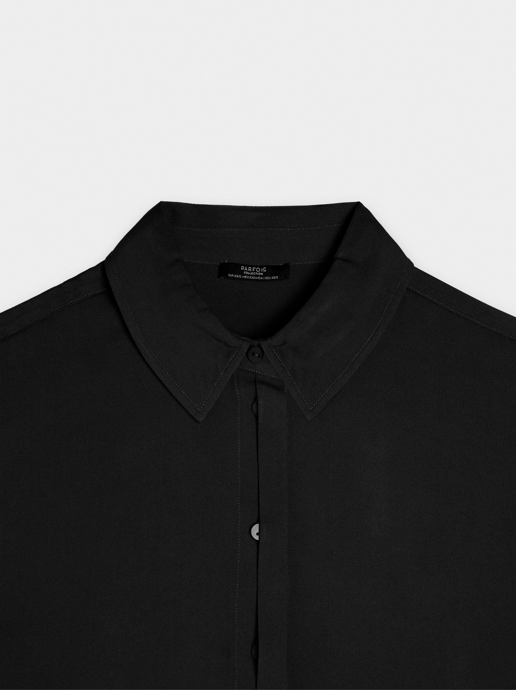 Camisa Fluida De Manga Larga