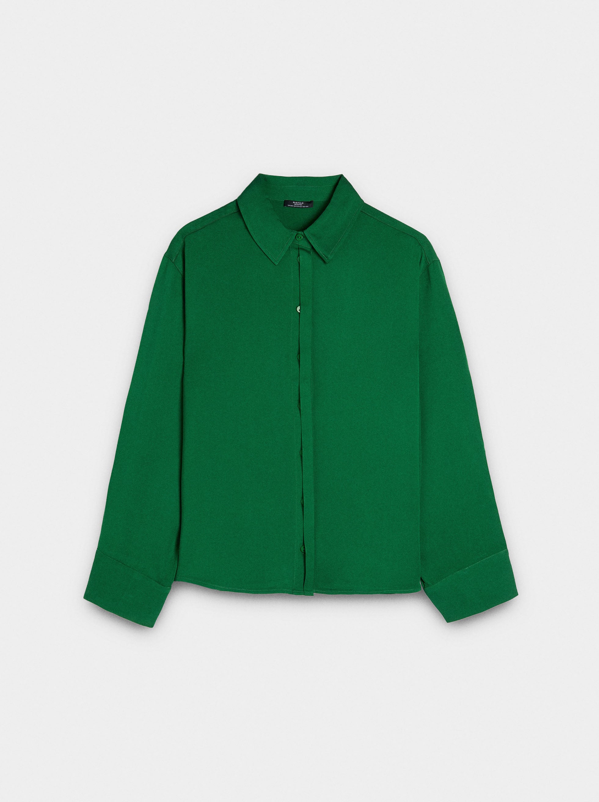 Camisa Fluida De Manga Larga