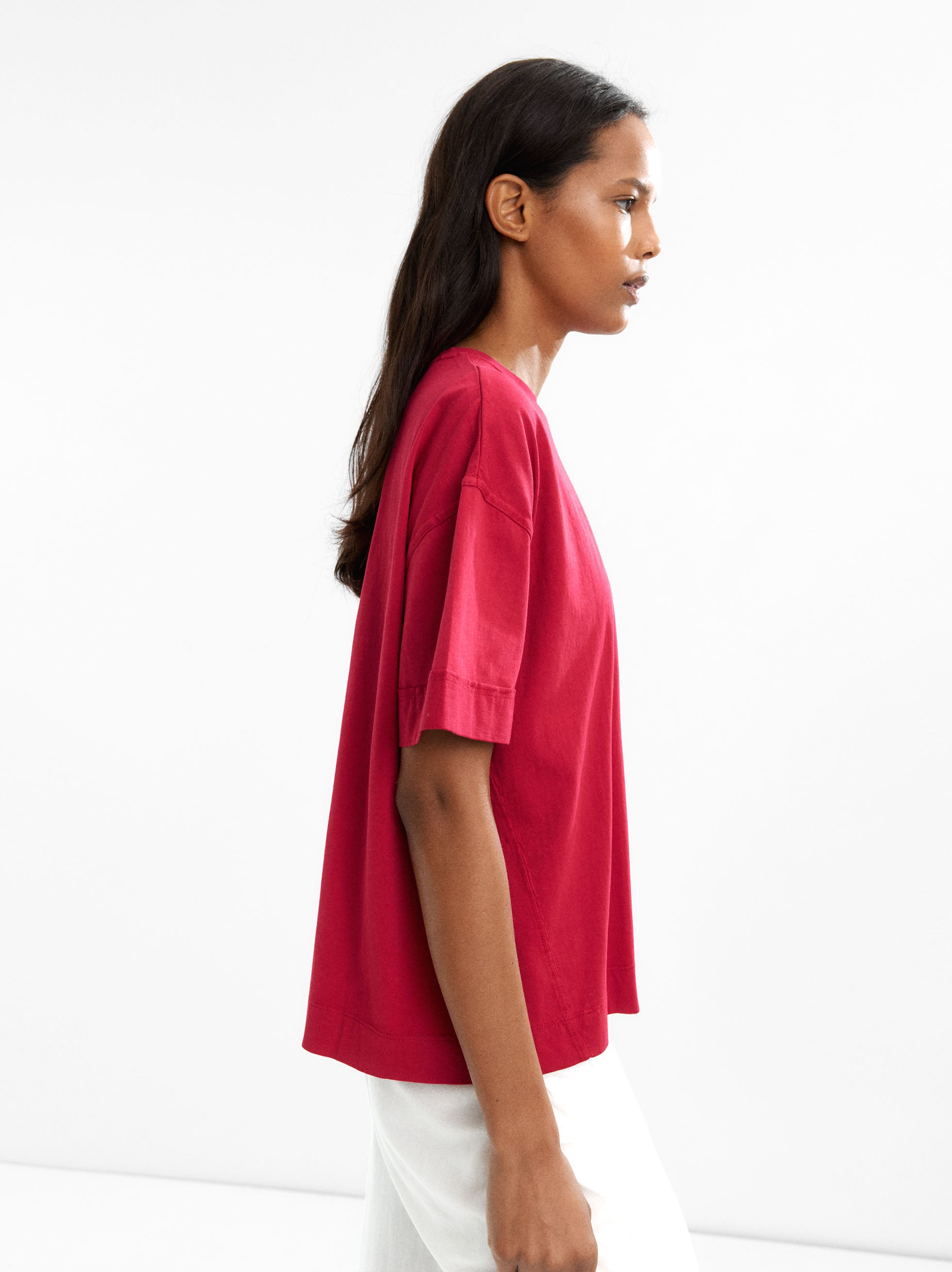 Camiseta Algodón Con Bolsillo