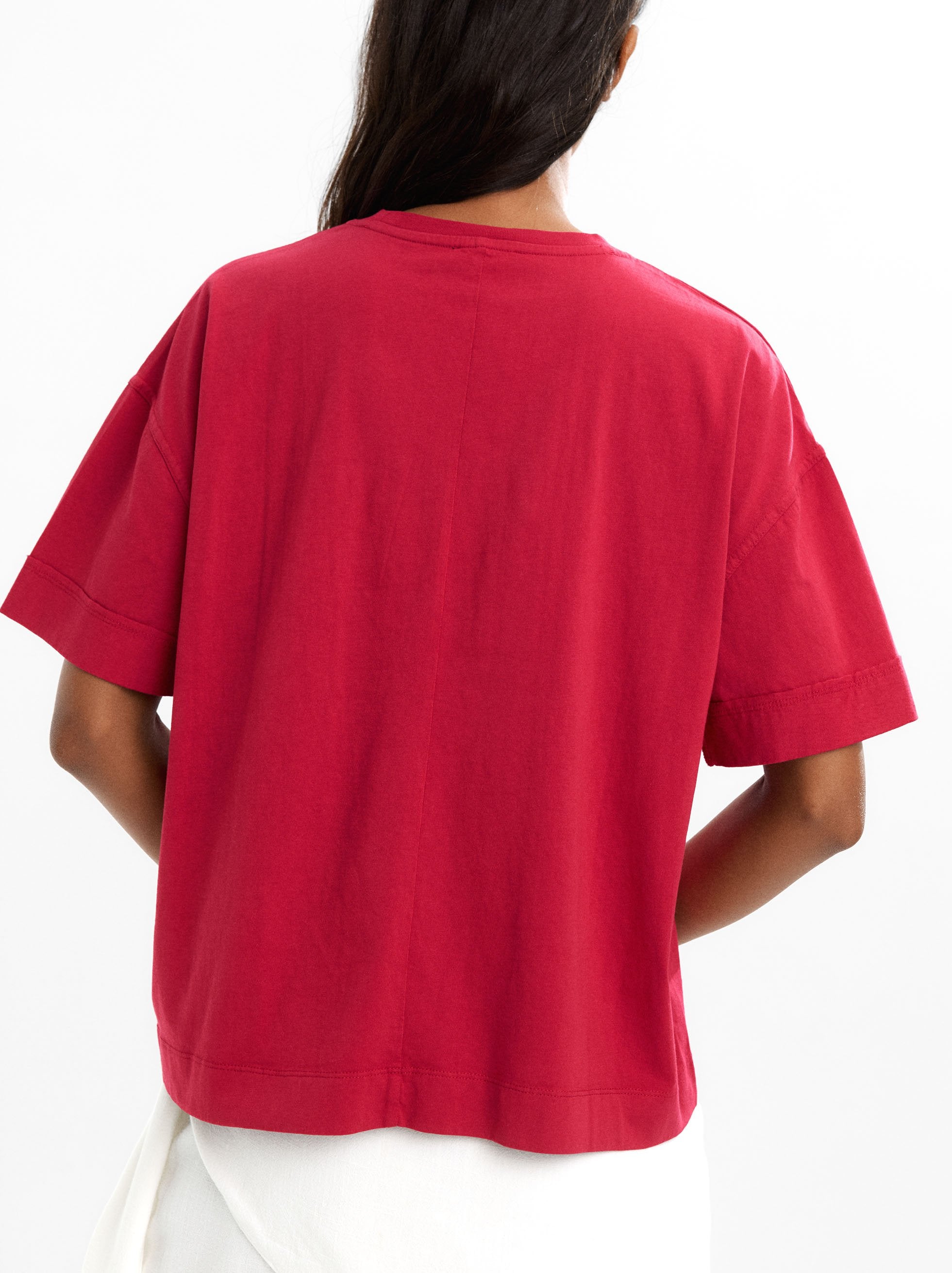 Camiseta Algodón Con Bolsillo