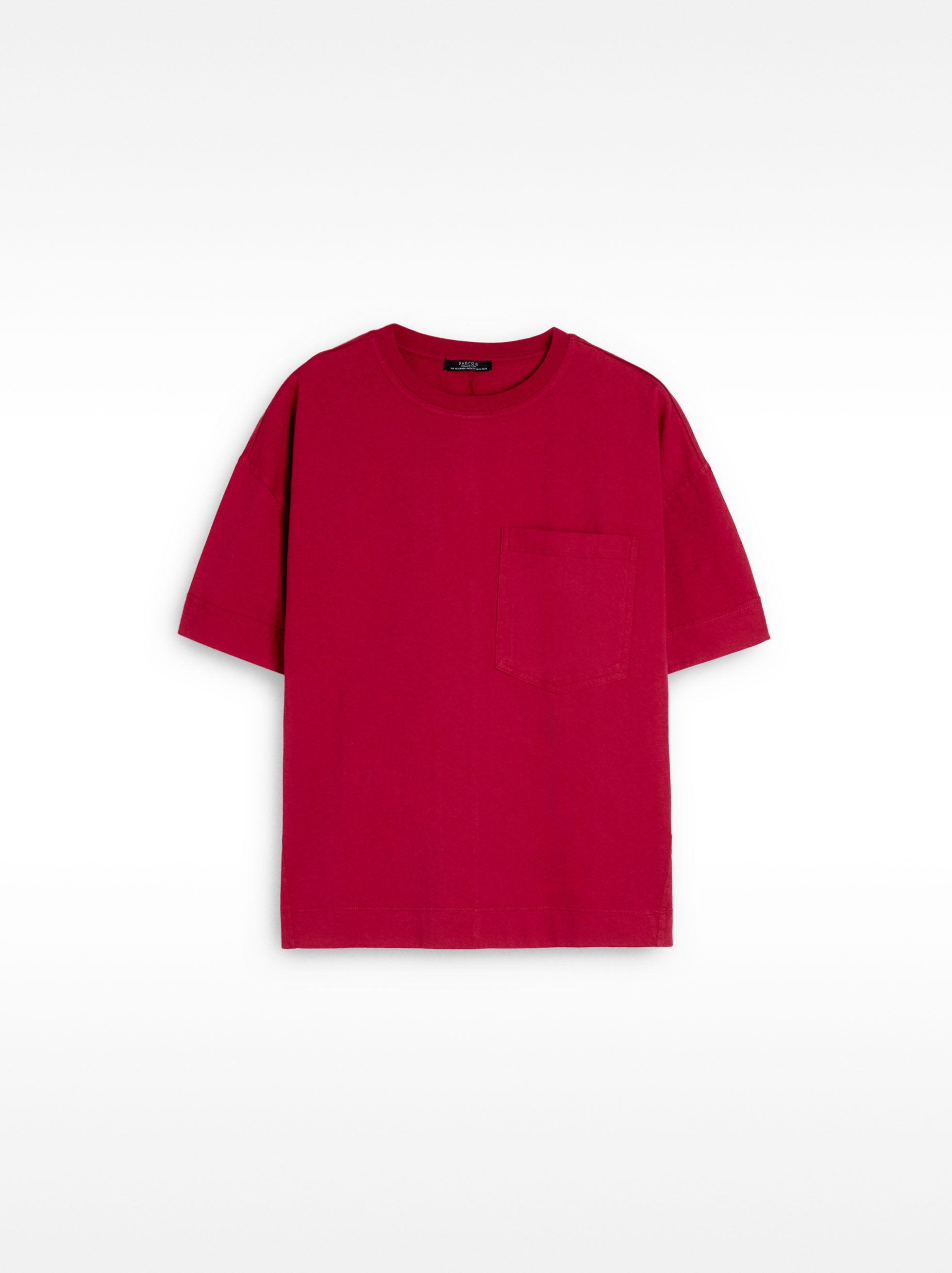 Camiseta Algodón Con Bolsillo