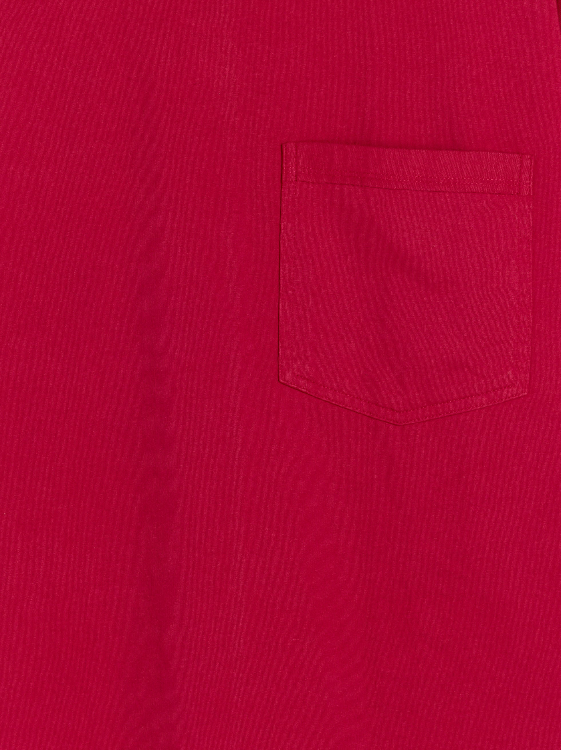 Camiseta Algodón Con Bolsillo