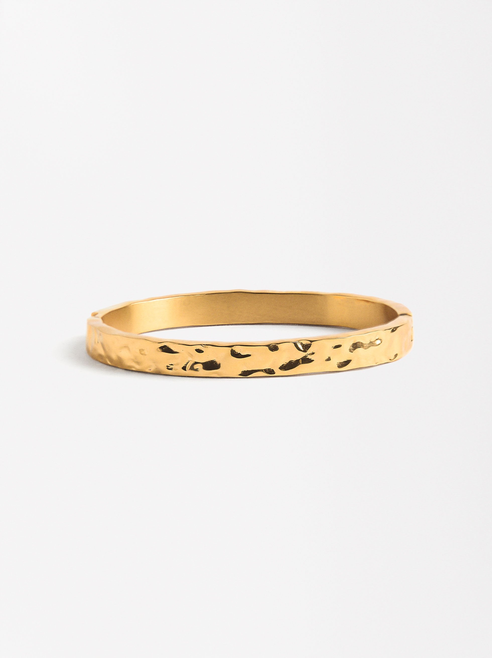 Pulsera Rígida Irregular - Acero Inoxidable