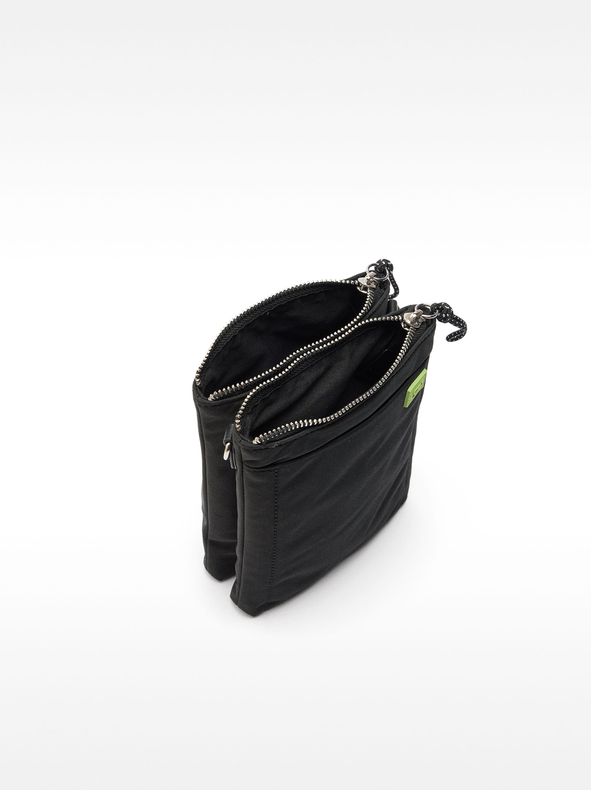 Bolso Bandolera Doble De Nylon