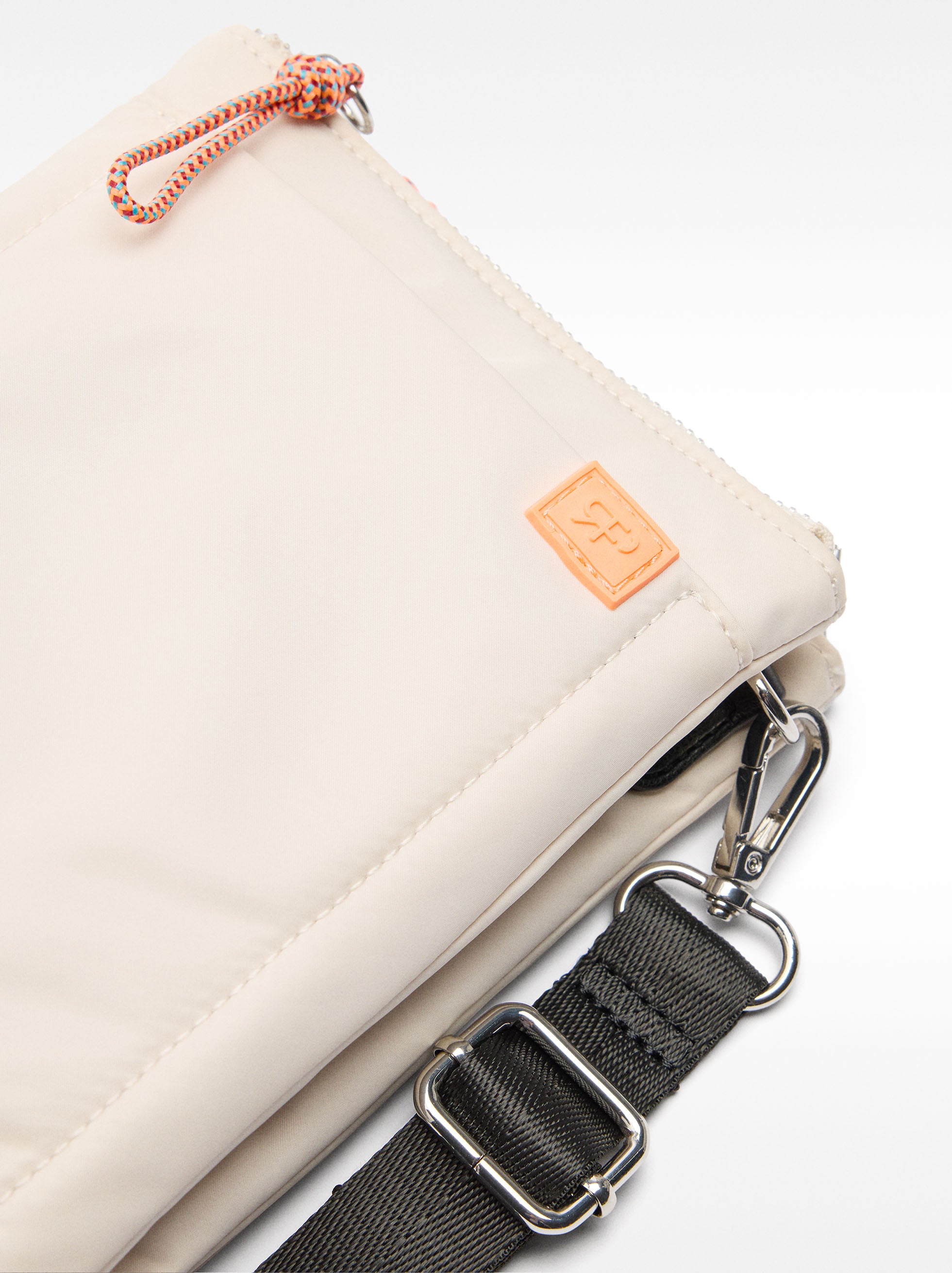 Bolso Bandolera Doble De Nylon