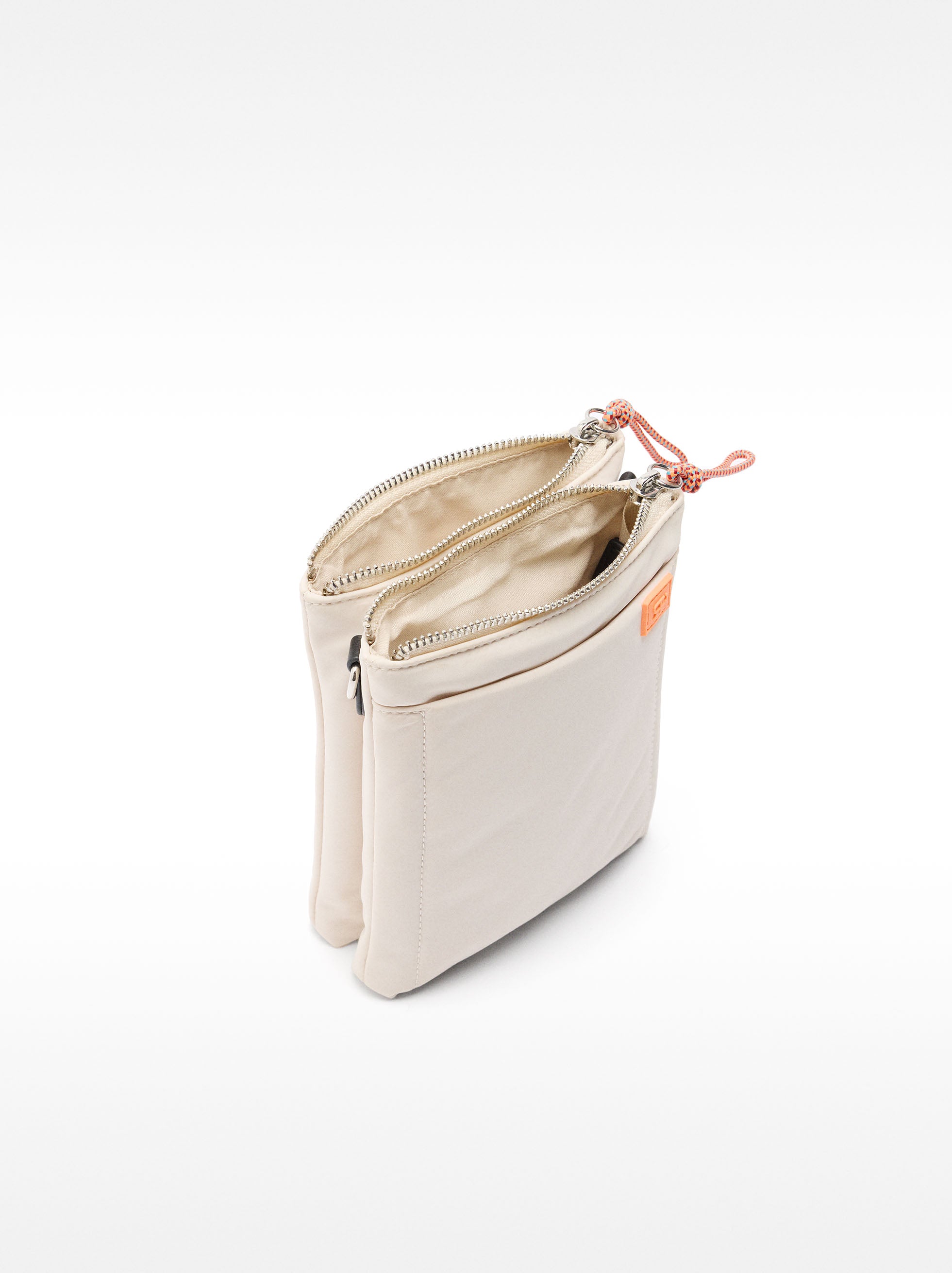 Bolso Bandolera Doble De Nylon