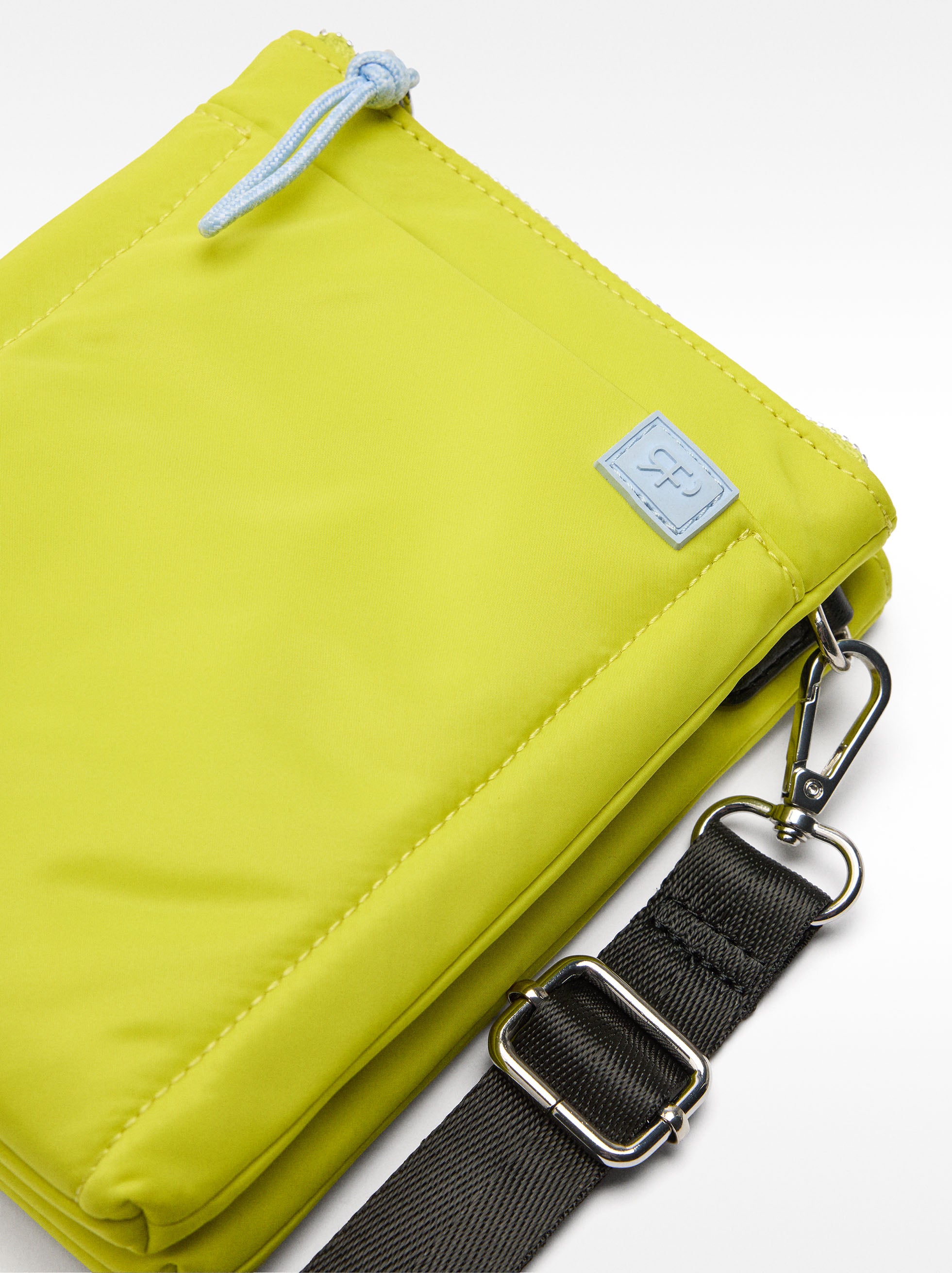 Bolso Bandolera Doble De Nylon