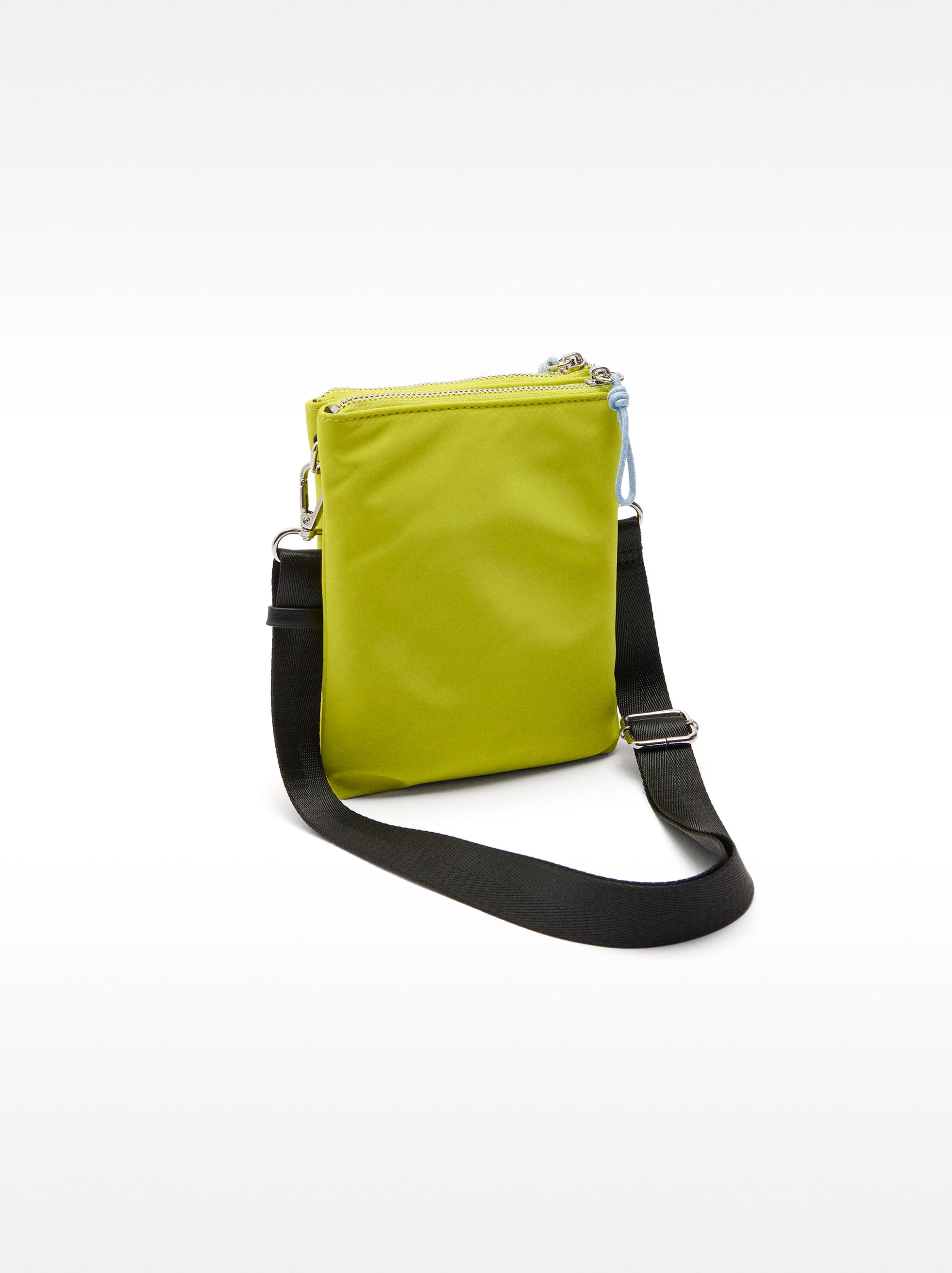Bolso Bandolera Doble De Nylon