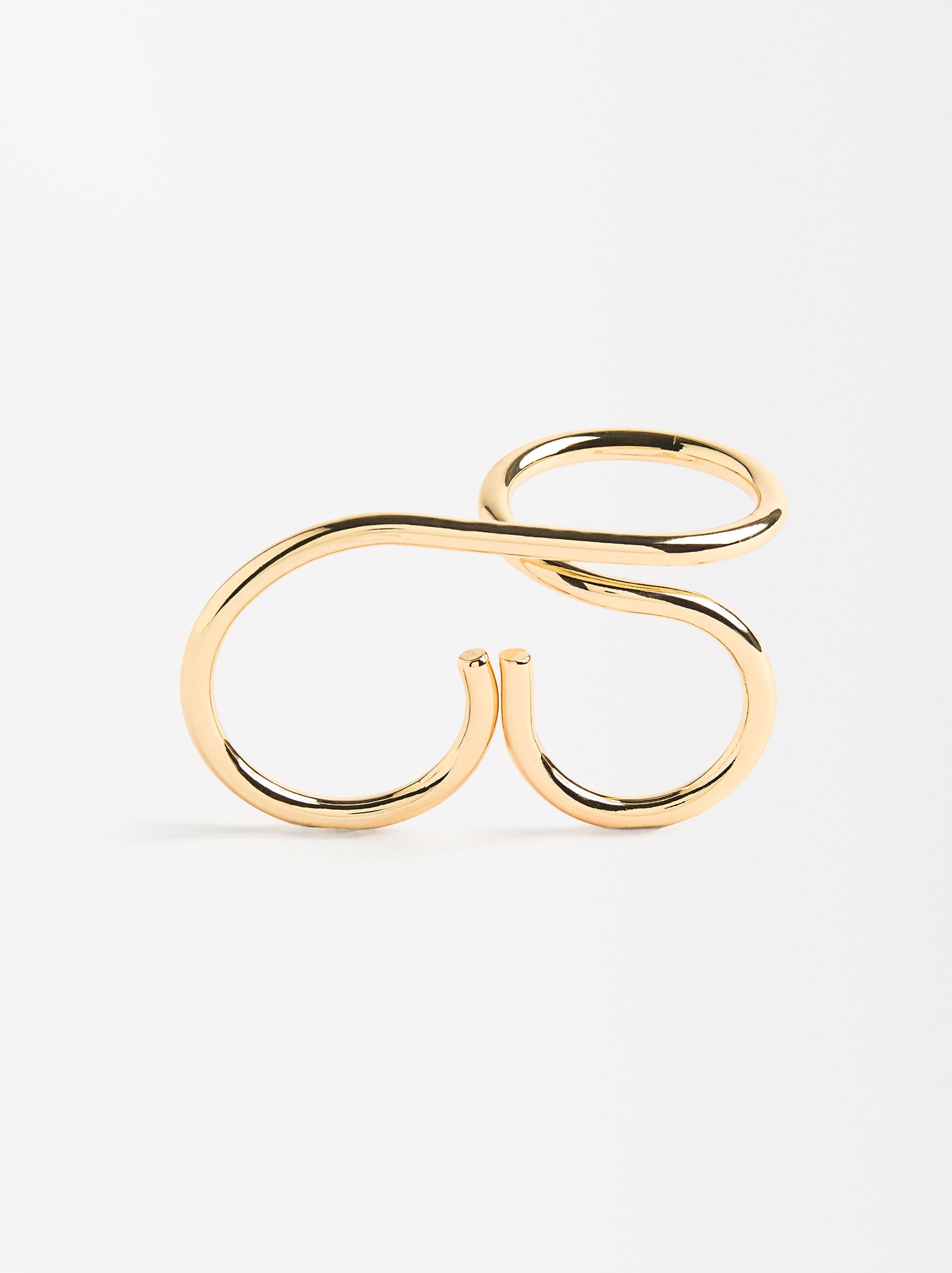 Anillo Doble Con Círculo